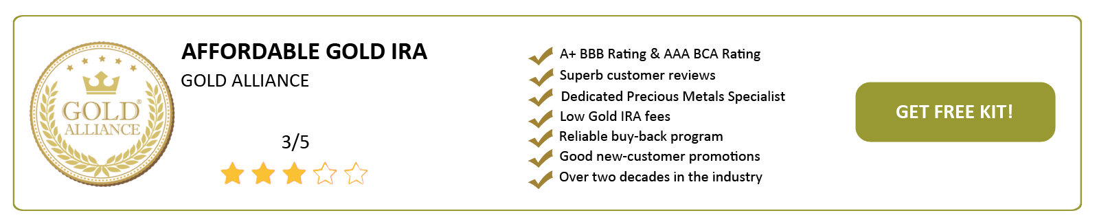 Gold Alliance - Affordable Gold IRA