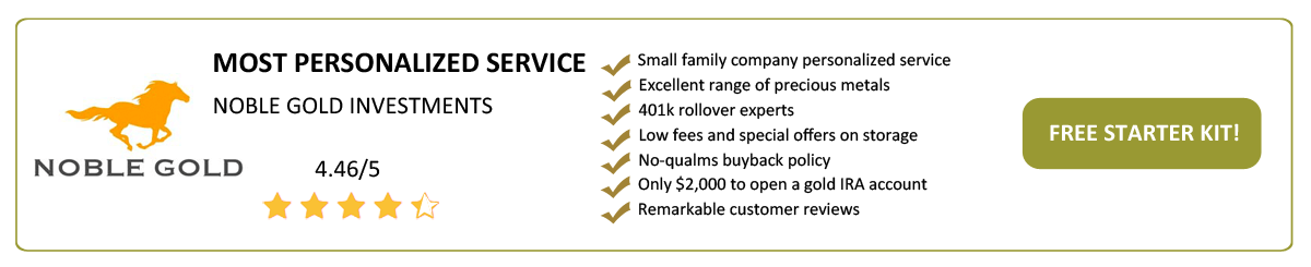 Noble Gold Investments: Most Personalized Service