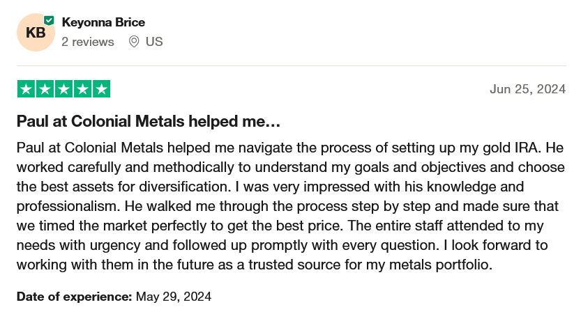 Colonial Metals Group Trustpilot Reviews