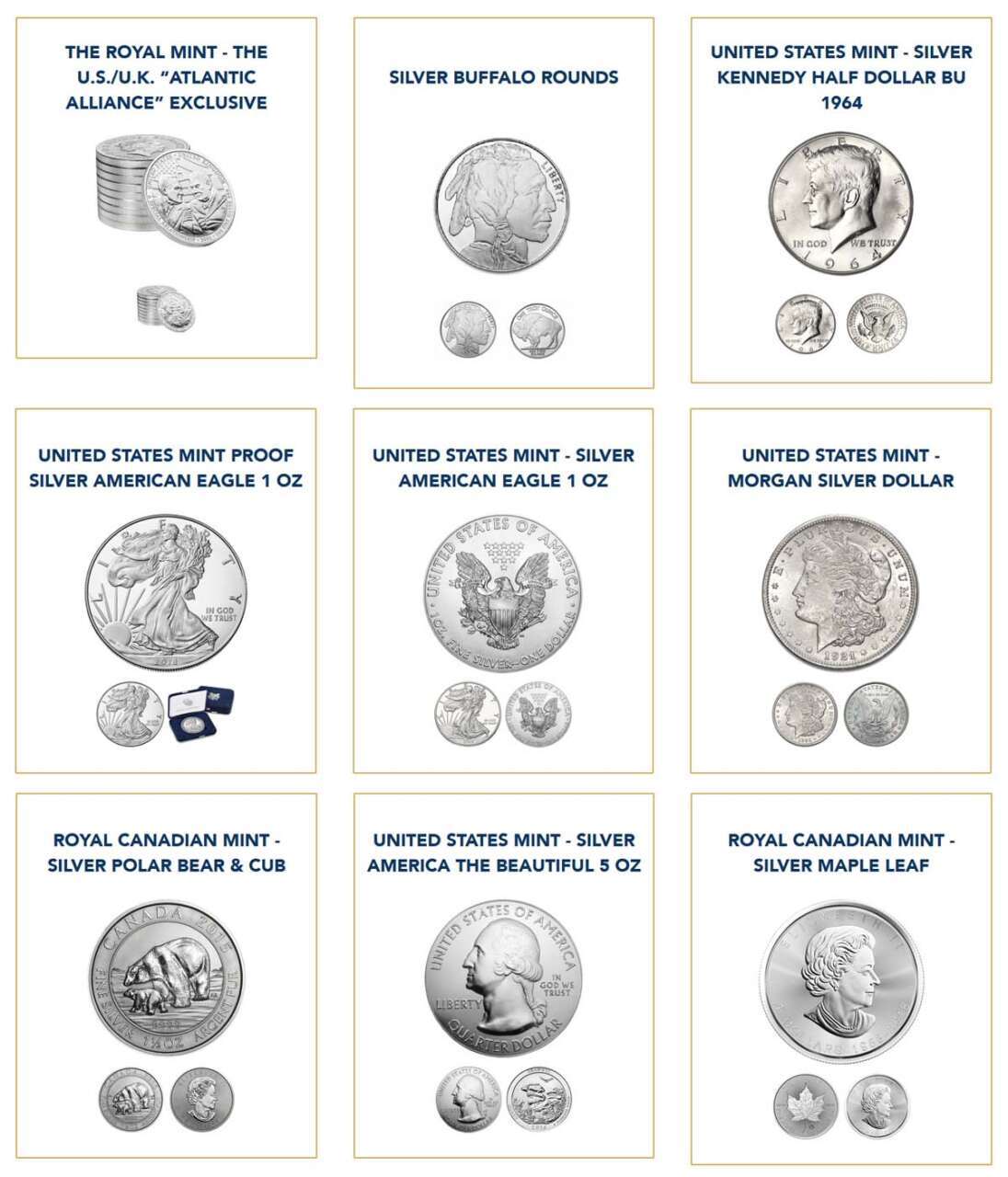 Patriot Gold Group Silver Coins