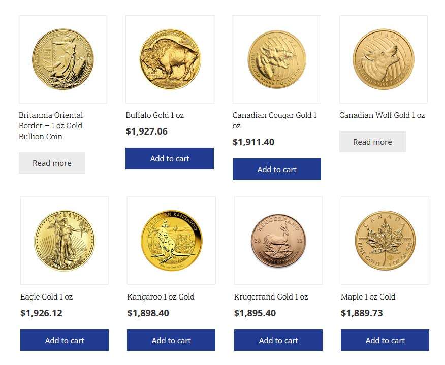 Boston Bullion Gold Coins
