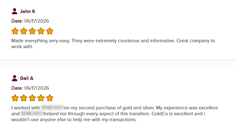 Goldco BBB Reviews