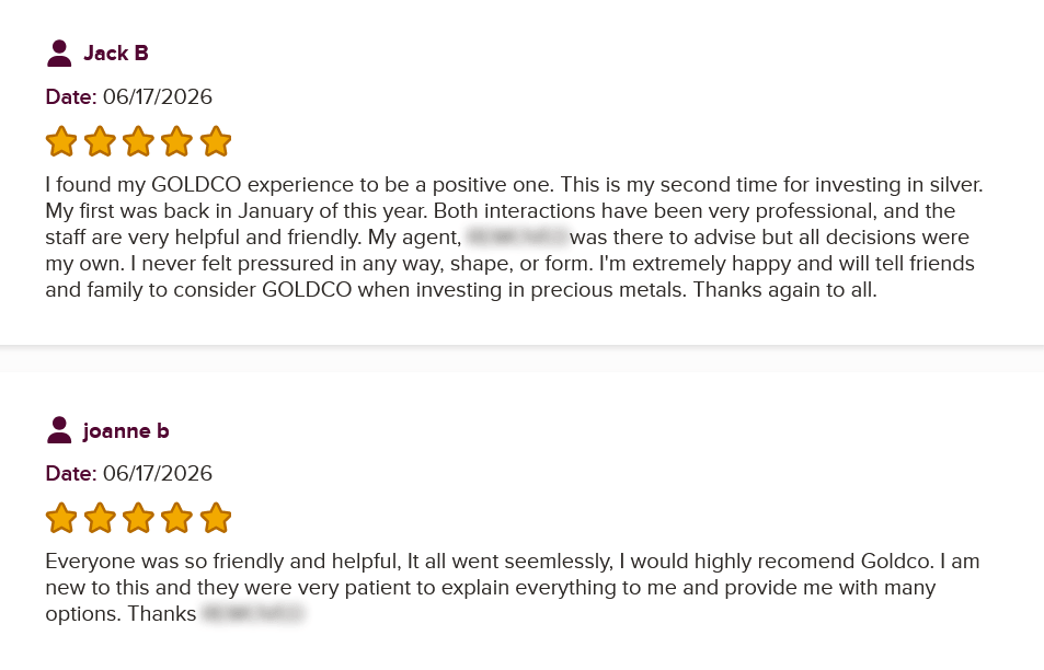 Goldco BBB Reviews