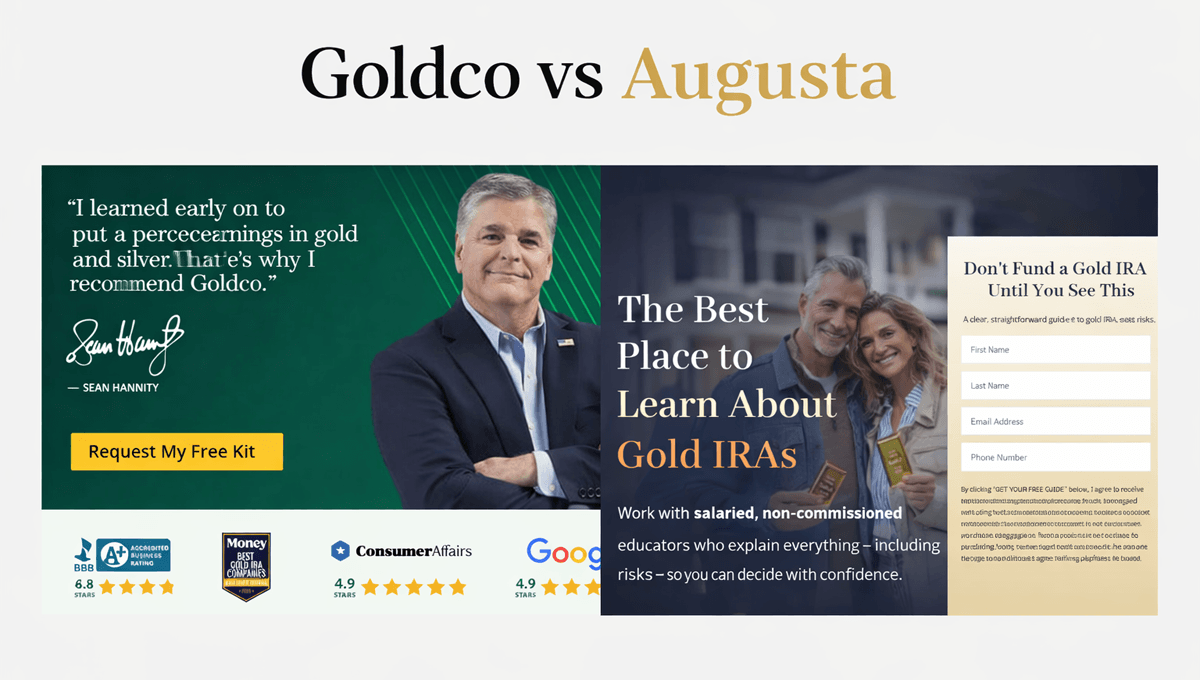 Goldco vs Augusta Precious Metals: Which Gold IRA Company Is Better in 2026?