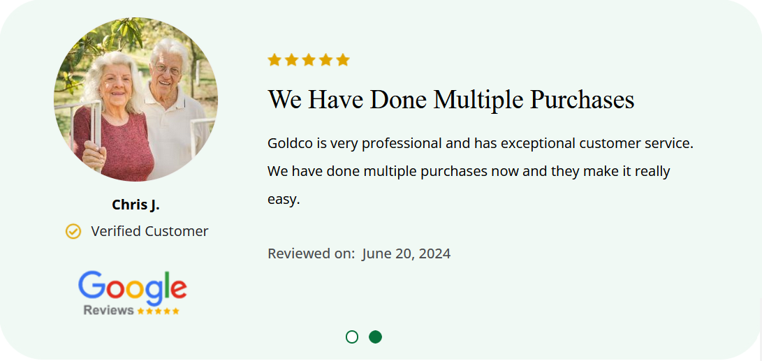 Goldco customer reviews