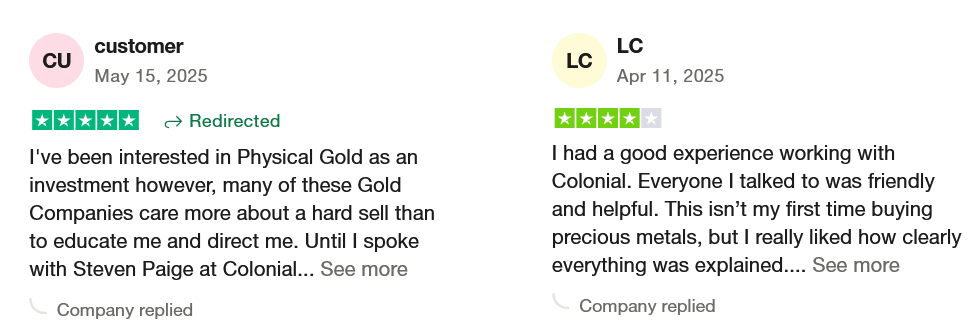 Colonial Metals Group Trustpilot Reviews