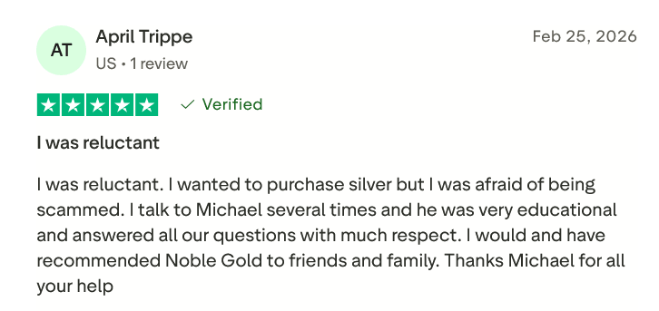 Noble Gold Trustpilot Reviews