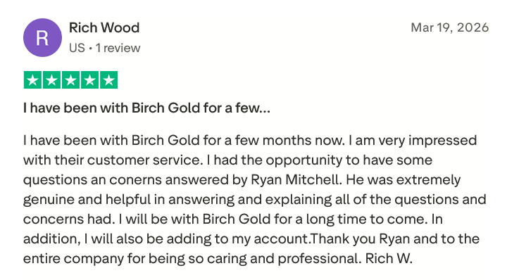 Birch Gold Group Trustpilot Reviews