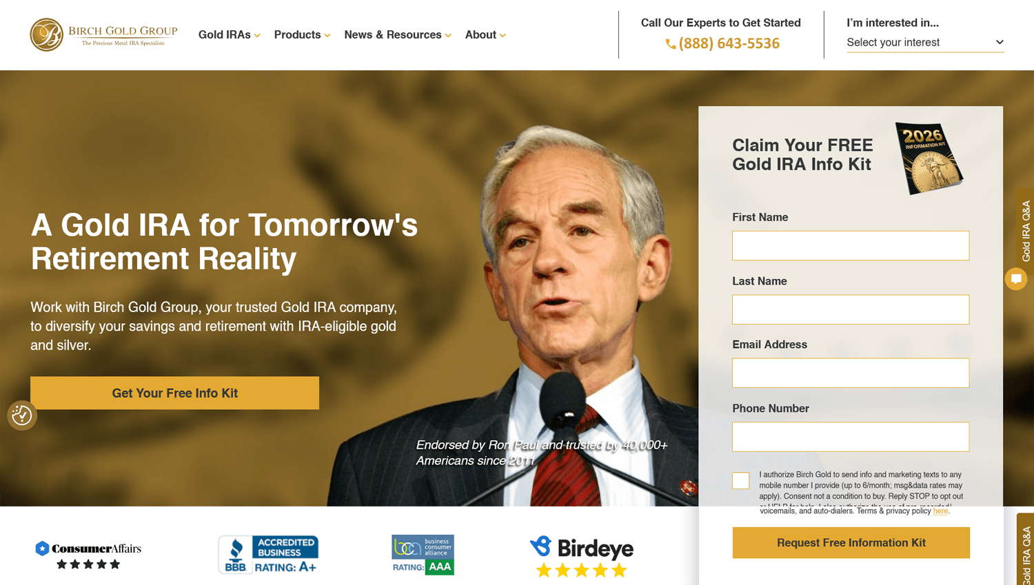 Birch Gold Group Review 2026: Real Reviews, Hidden Fees & Red Flags