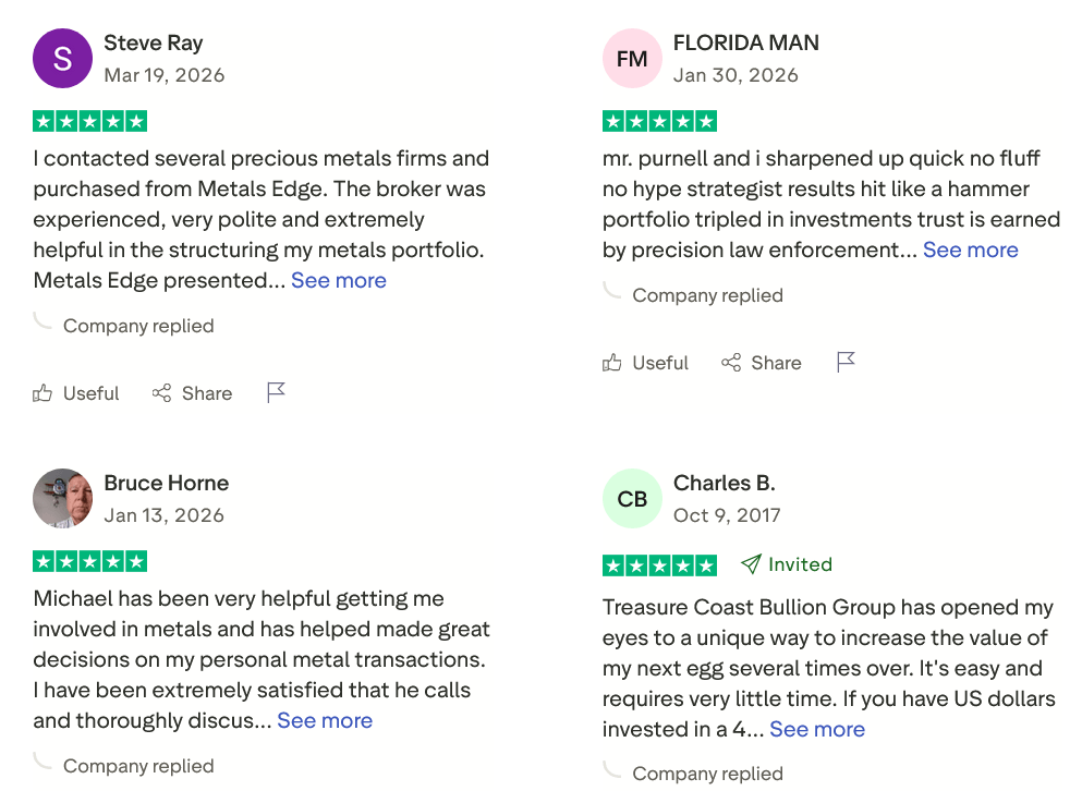 Metals Edge Trustpilot Reviews