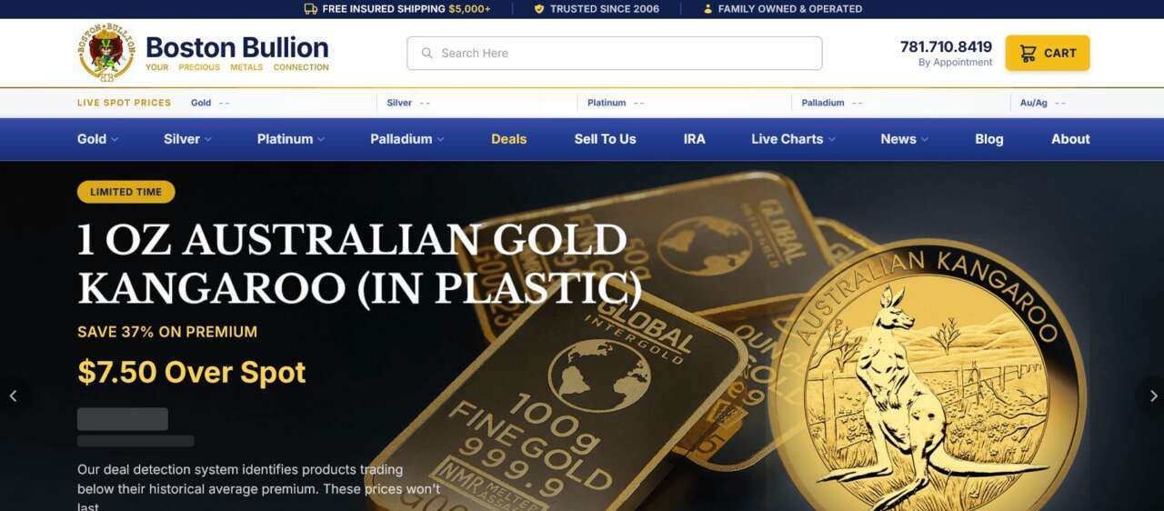 Boston Bullion Website