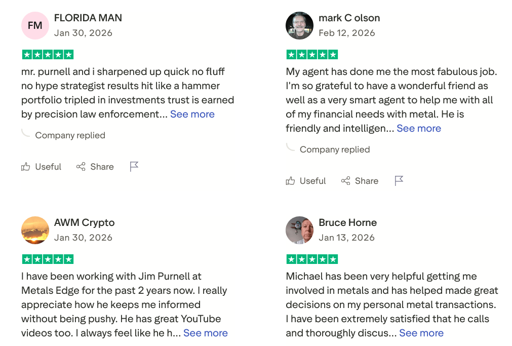 Metals Edge Trustpilot Reviews