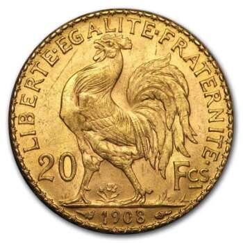 French 20 Franc Gold Coins (Napoleon Series)