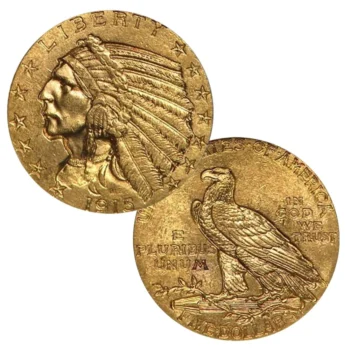 Indian Head Eagle Coins ($10, $5)