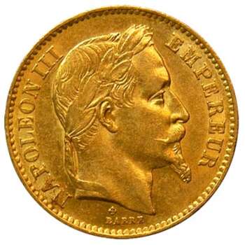 French 20 Franc Gold Coins (Napoleon Series)