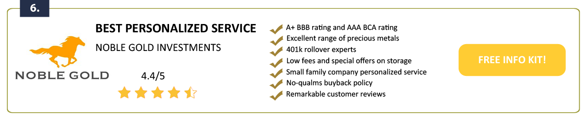 Noble Gold Investments: Best for Low Investment Minimums