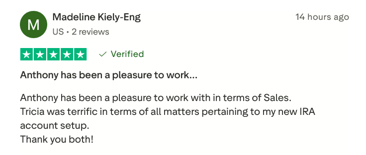Priority Gold Trustpilot Reviews