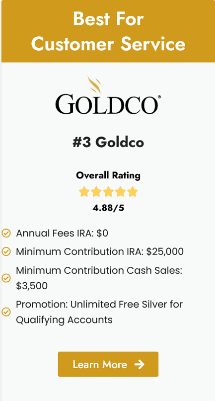 Goldco: Best for Customer Service