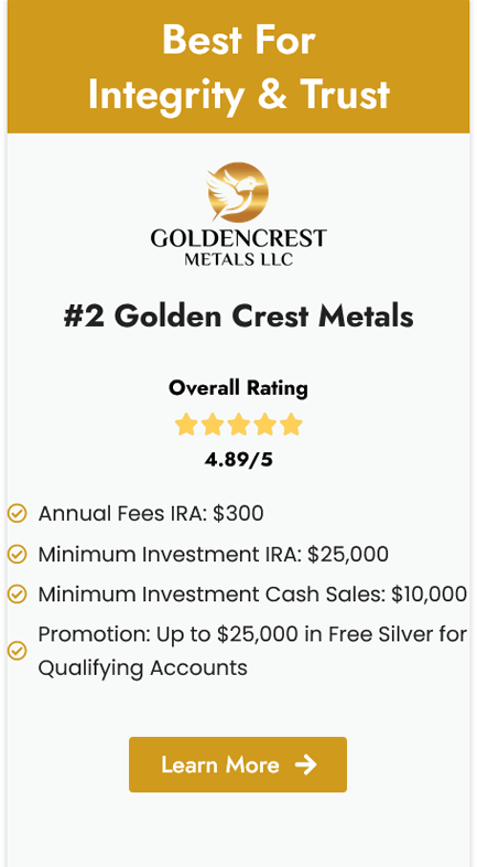GoldenCrest Metals: Best for Trust & Transparency