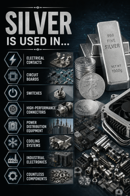 Silver Industrial Use Infographic