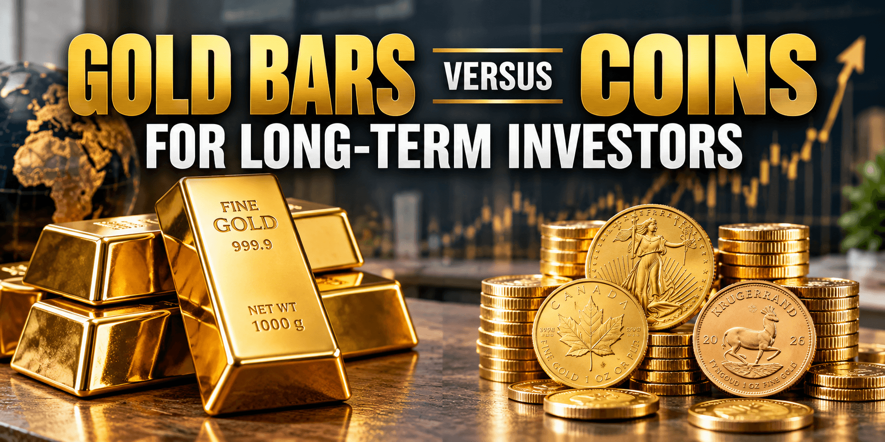 Gold Bars Versus Coins for Long-Term Investors and Gold IRAs